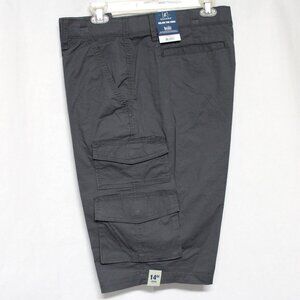 NWT George Men’s Charcoal Sky Below the Knee Messenger Or Cargo Style Shorts